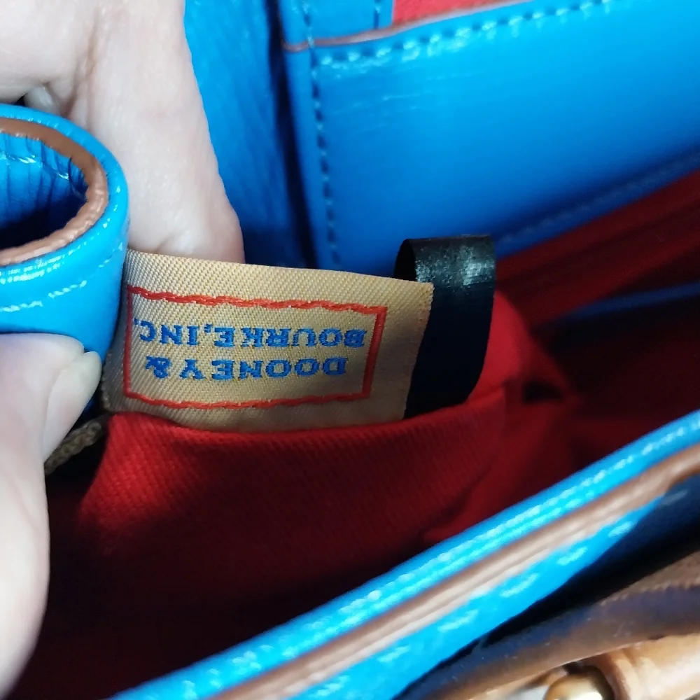 Dooney &‎ Bourke Side Zip Leather Tote Shoulder Bag